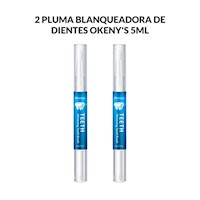 2 Pluma blanqueadora de dientes Okeny's 5ml